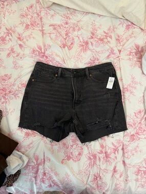 Old Navy Black Distressed Jean Shorts